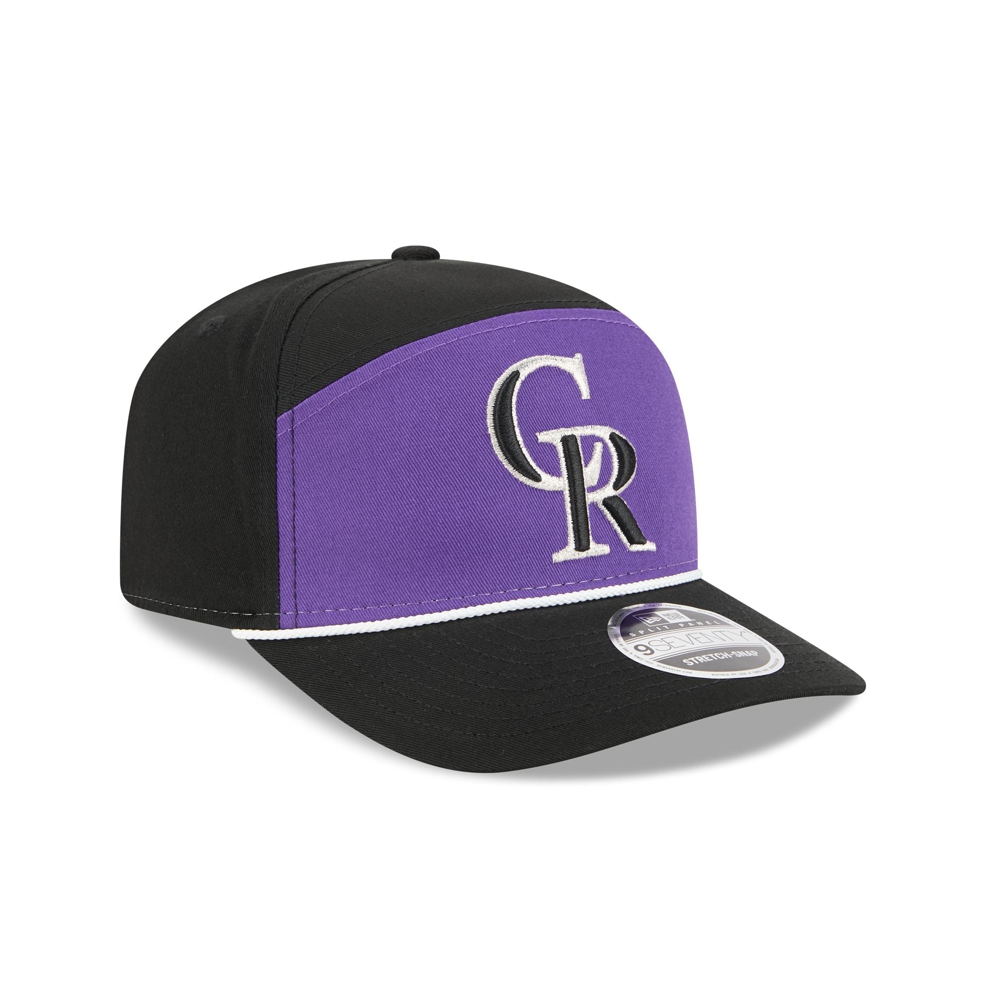 Colorado Rockies Split Panel 9SEVENTY Stretch-Snap Hat