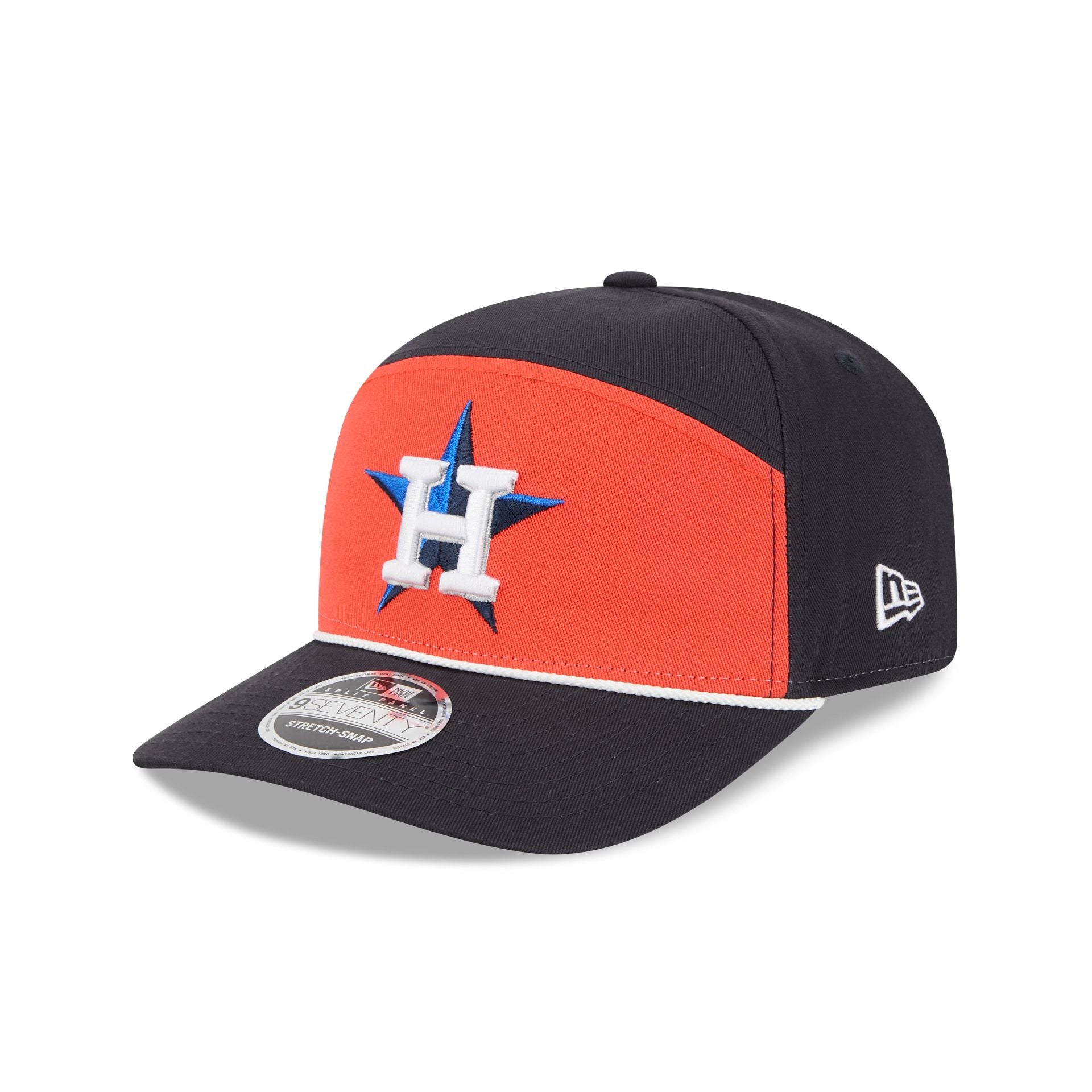 Houston Astros Split Panel 9SEVENTY Stretch-Snap Hat – New Era Cap