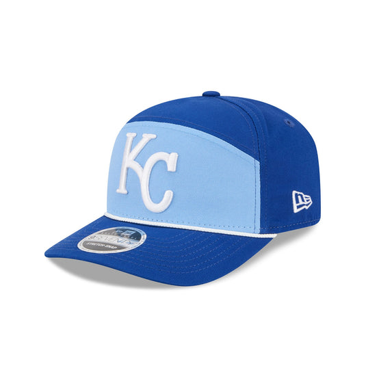 Kansas City Royals Split Panel 9SEVENTY Stretch-Snap Hat - New Era Cap