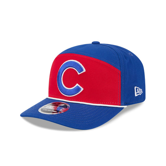 Chicago Cubs Split Panel 9SEVENTY Stretch-Snap Hat - New Era Cap