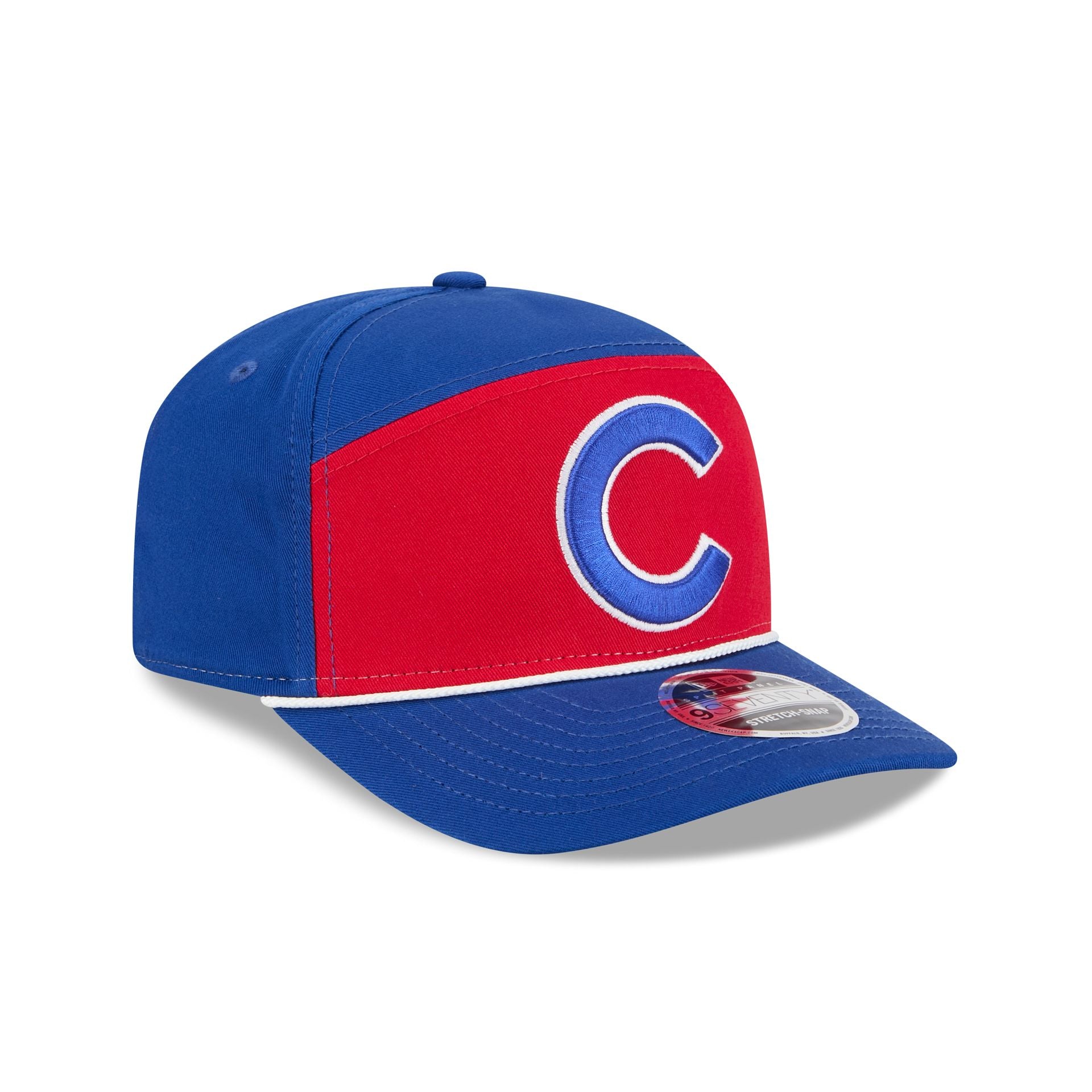 Chicago Cubs Split Panel 9SEVENTY Stretch-Snap Hat