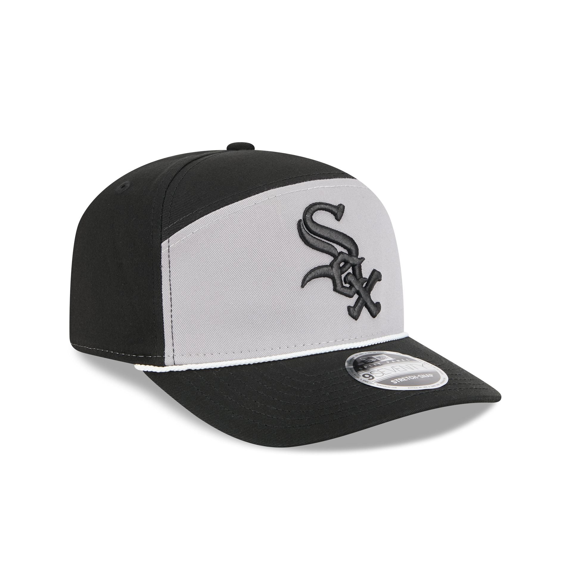 Chicago White Sox Split Panel 9SEVENTY Stretch-Snap Hat