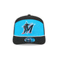 Miami Marlins Split Panel 9SEVENTY Stretch-Snap Hat