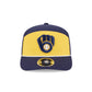 Milwaukee Brewers Split Panel 9SEVENTY Stretch-Snap Hat