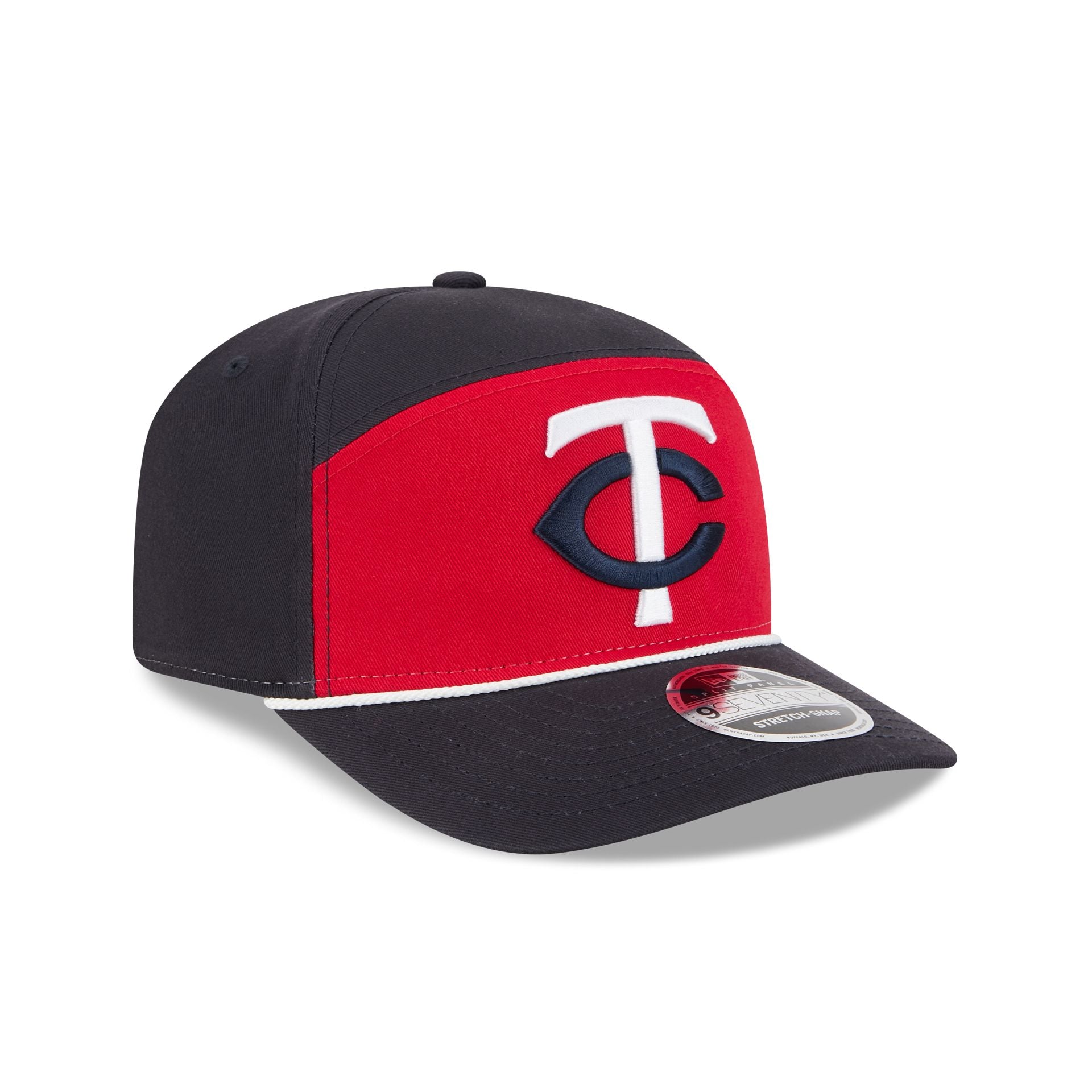 Minnesota Twins Split Panel 9SEVENTY Stretch-Snap Hat