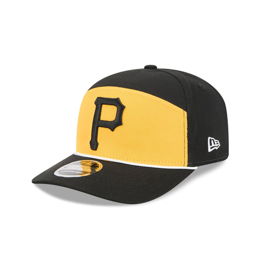 Pittsburgh Pirates Split Panel 9SEVENTY Stretch-Snap Hat - New Era Cap