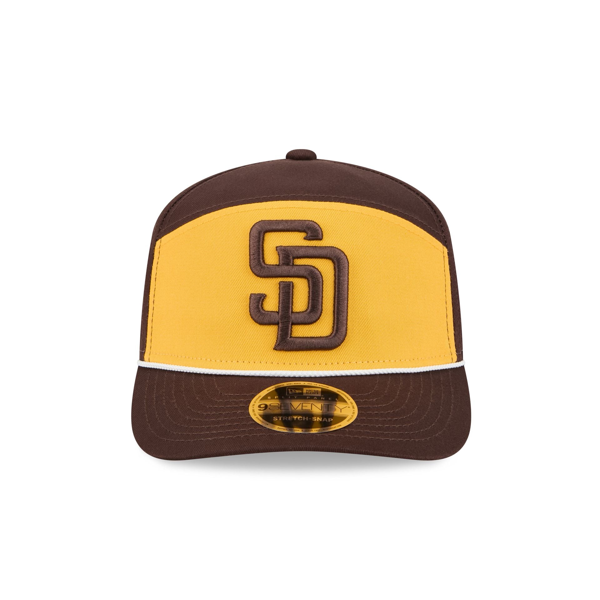 San Diego Padres Split Panel 9SEVENTY Stretch-Snap Hat