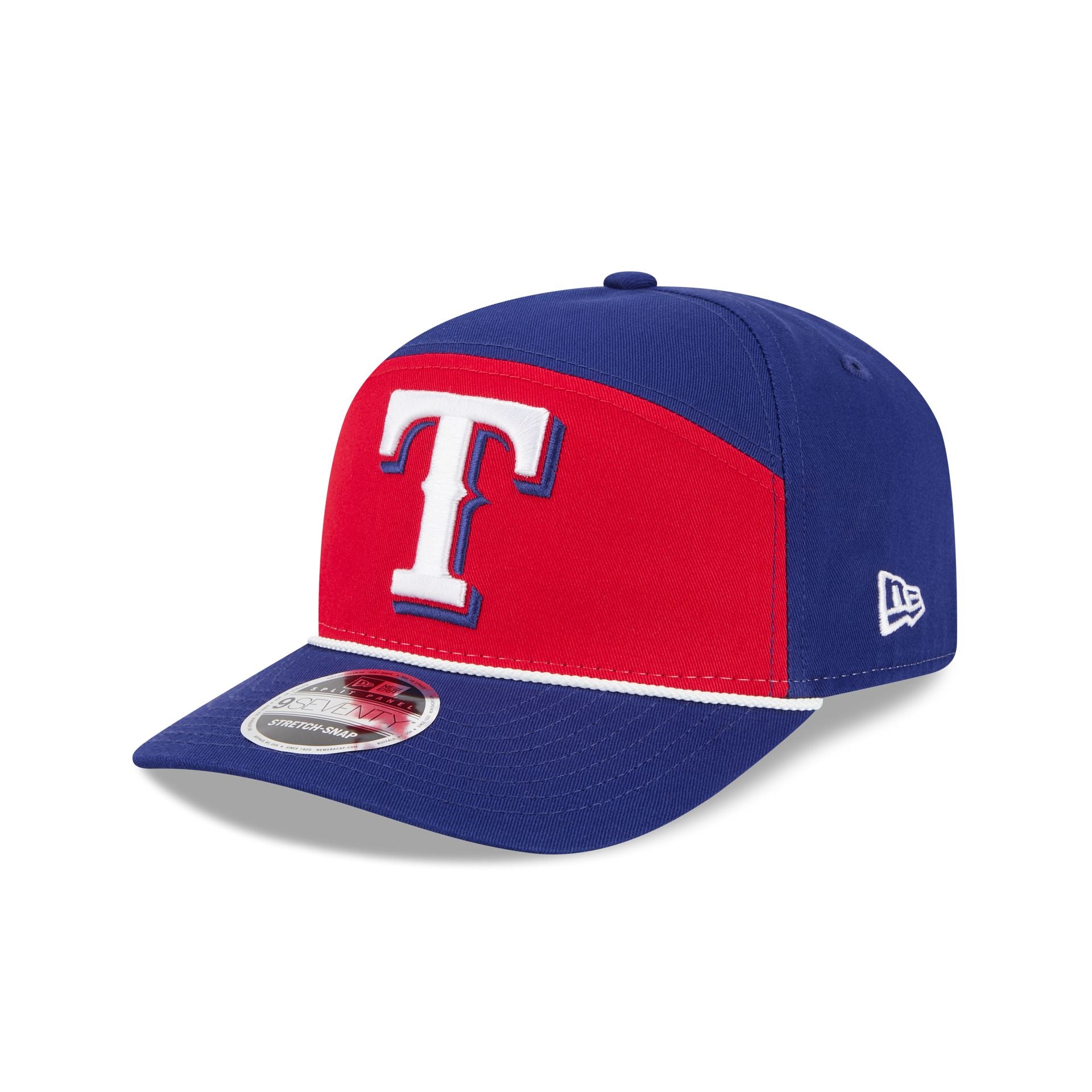 Texas Rangers Split Panel 9SEVENTY Stretch-Snap Hat – New Era Cap