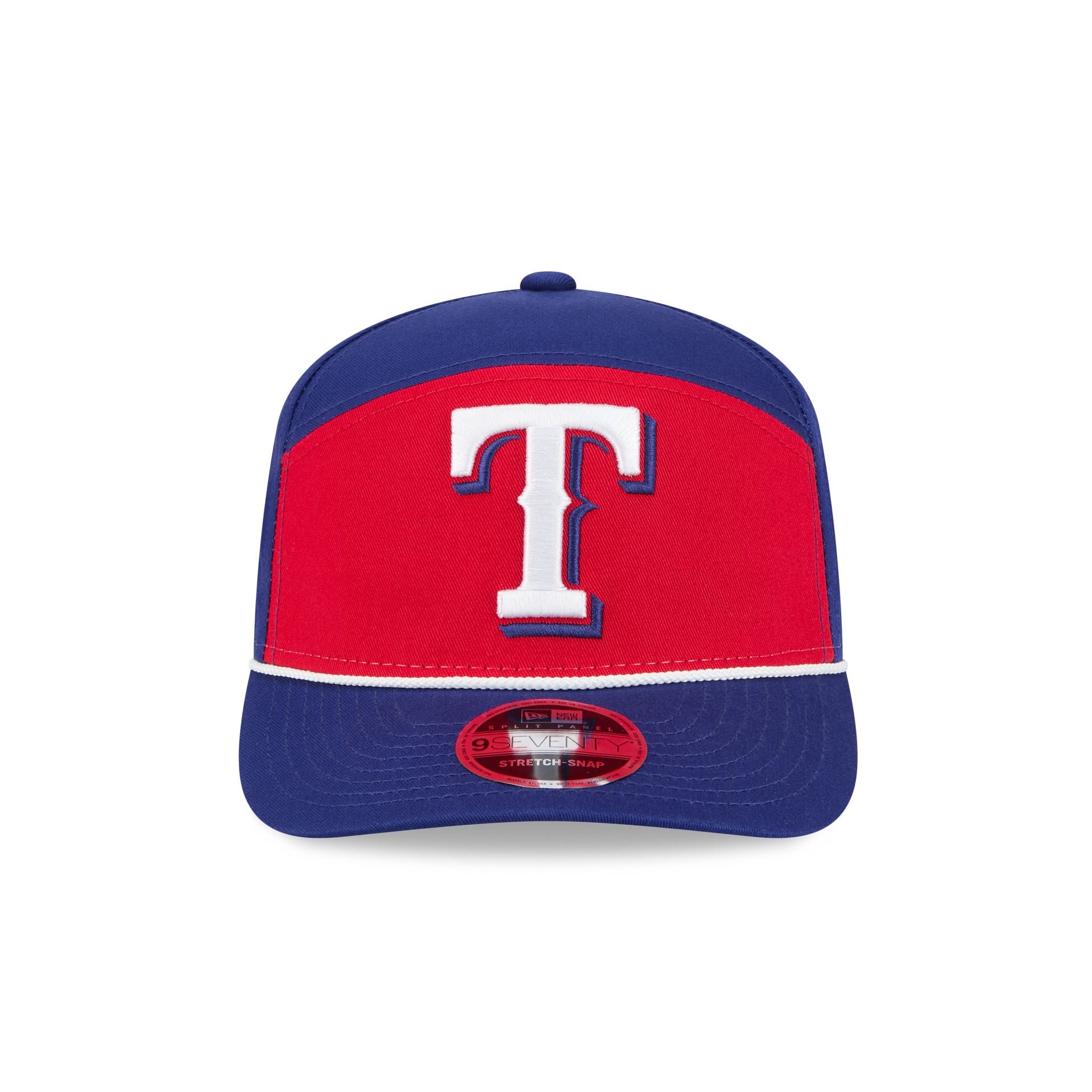 Texas Rangers Split Panel 9SEVENTY Stretch-Snap Hat