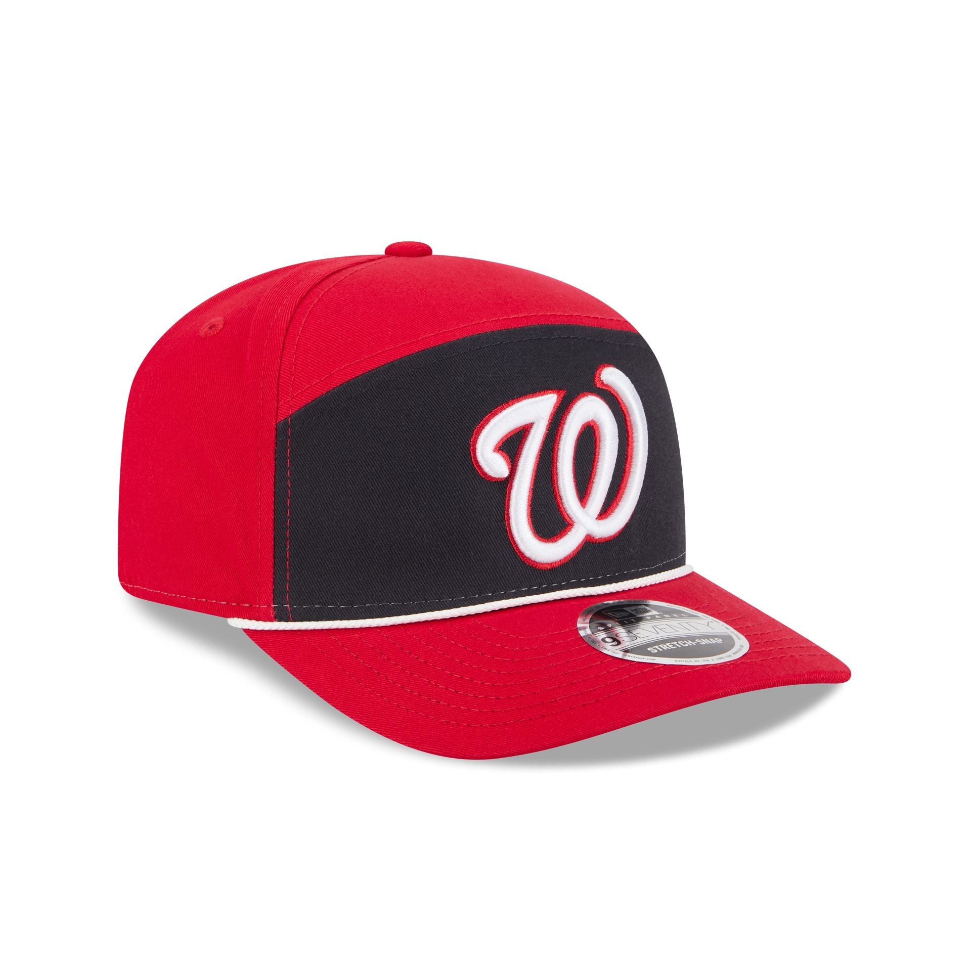 Washington Nationals Split Panel 9SEVENTY Stretch-Snap Hat
