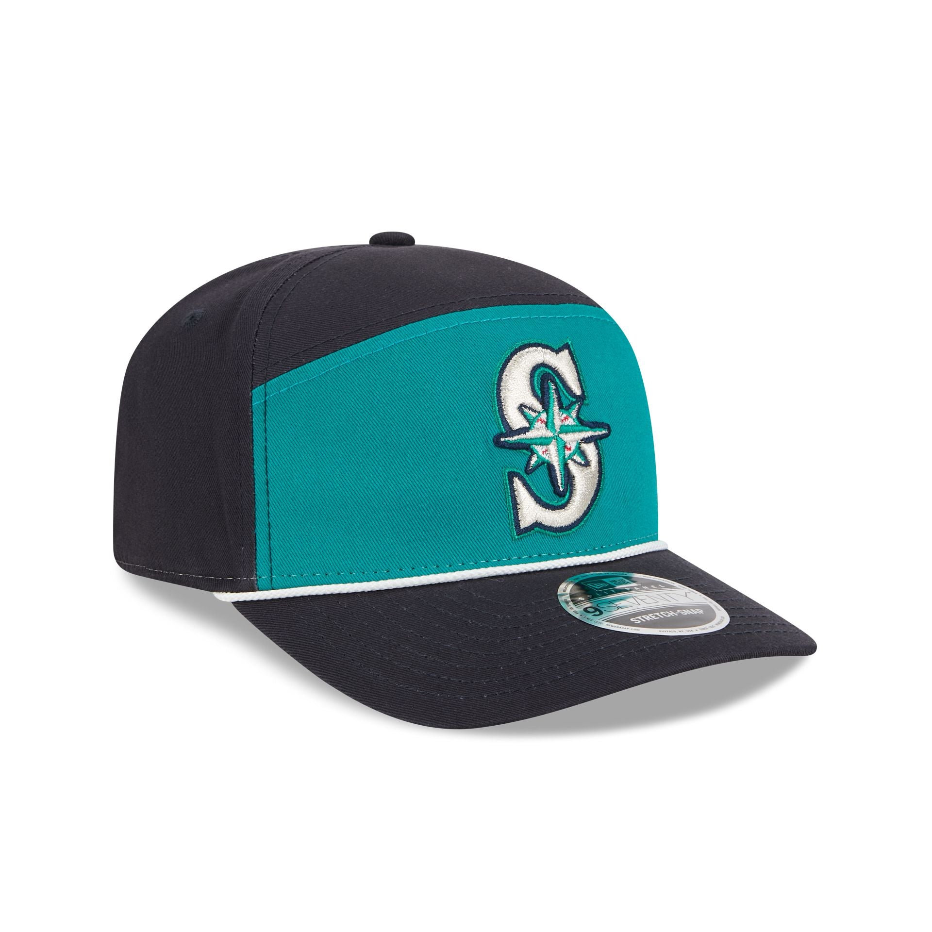 Seattle Mariners Split Panel 9SEVENTY Stretch-Snap Hat