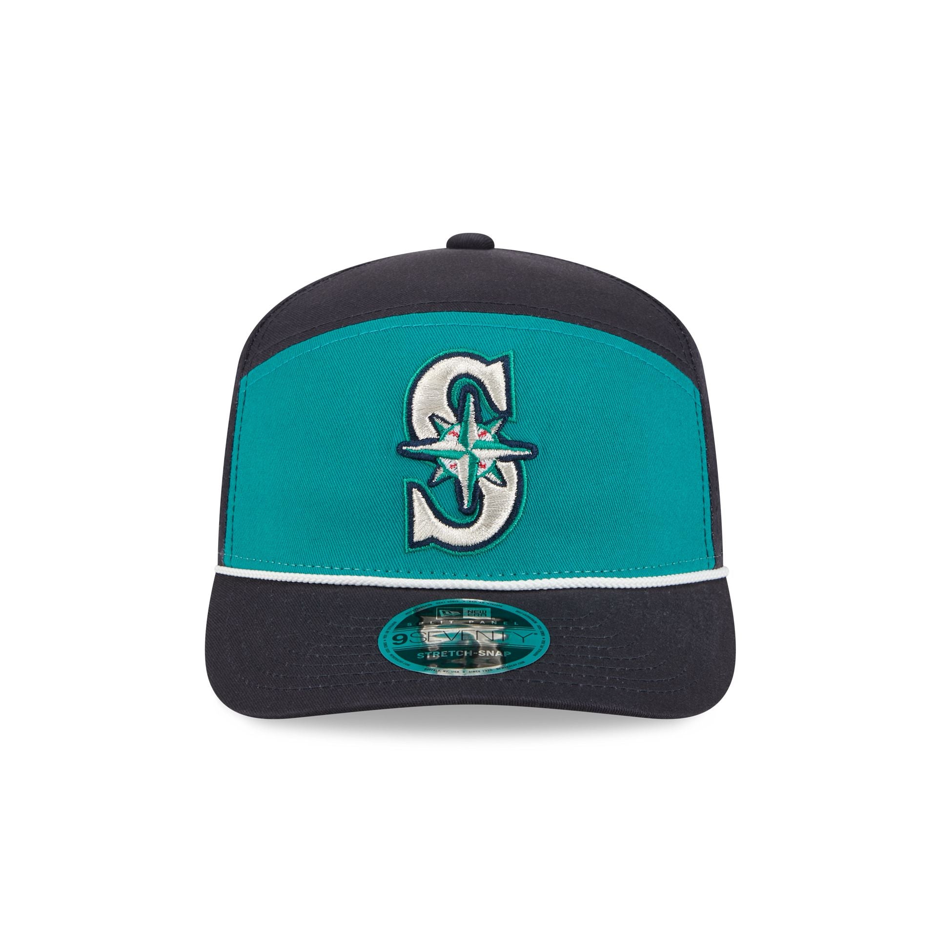 Seattle Mariners Split Panel 9SEVENTY Stretch-Snap Hat