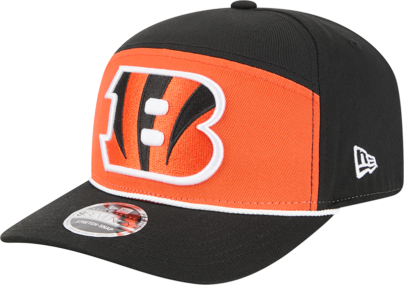 Cincinnati Bengals Split Panel 9SEVENTY Stretch-Snap Hat