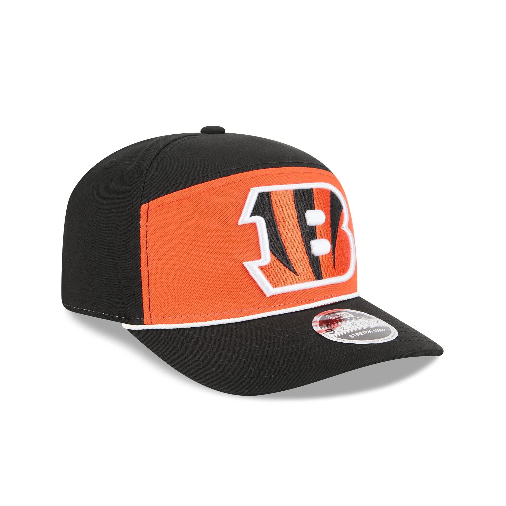 Cincinnati Bengals Split Panel 9SEVENTY Stretch-Snap Hat