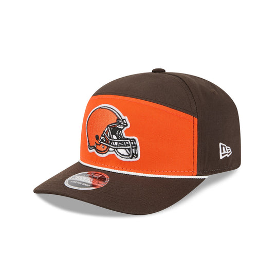 Cleveland Browns Split Panel 9SEVENTY Stretch-Snap Hat - New Era Cap