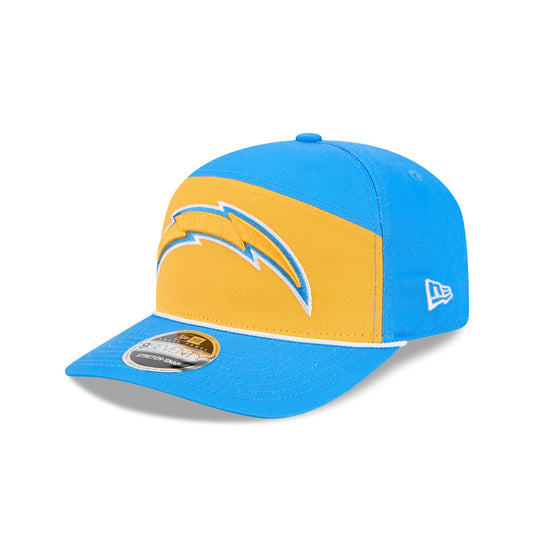 Los Angeles Chargers Split Panel 9SEVENTY Stretch-Snap Hat - New Era Cap
