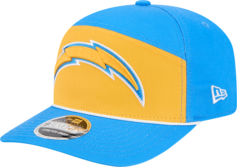 Los Angeles Chargers Split Panel 9SEVENTY Stretch-Snap Hat