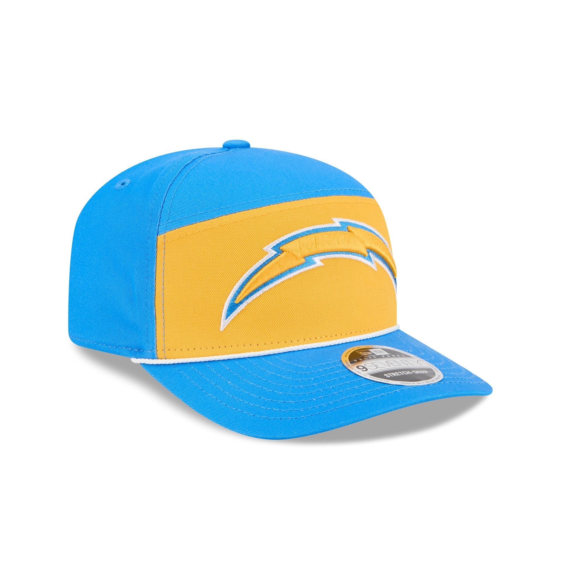 Los Angeles Chargers Split Panel 9SEVENTY Stretch-Snap Hat