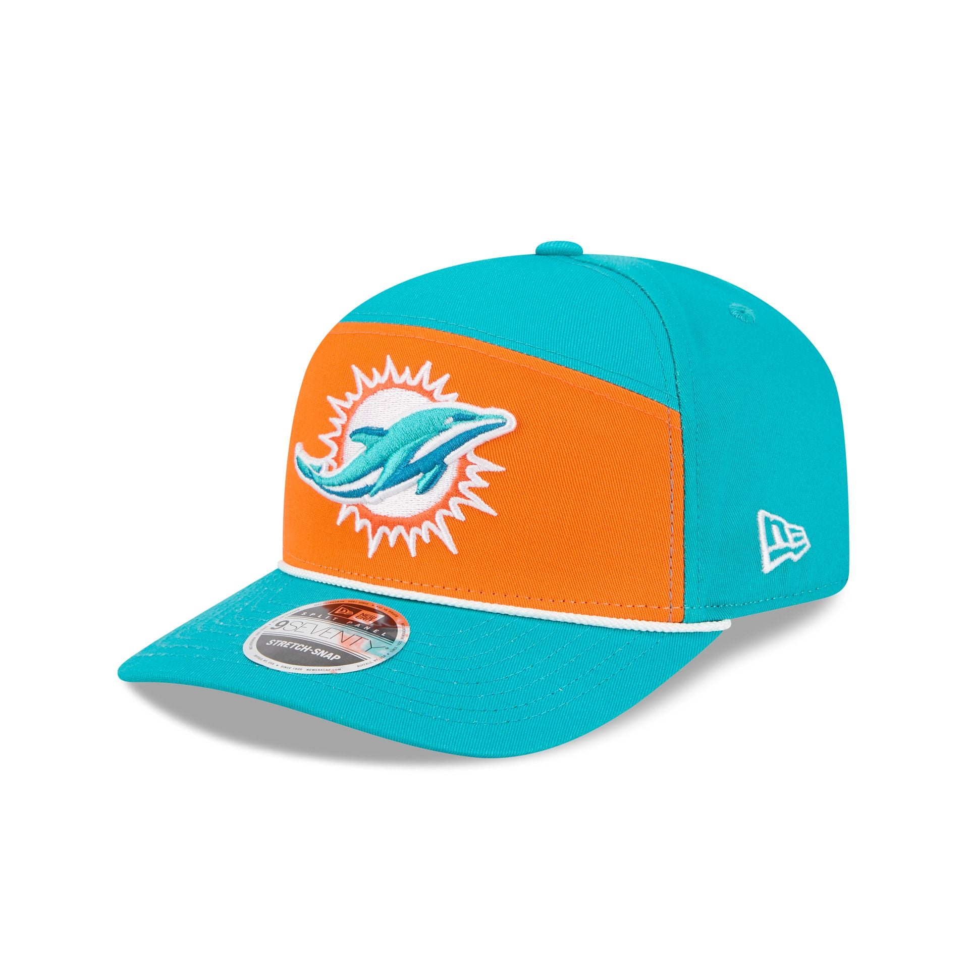 Miami Dolphins Split Panel 9SEVENTY Stretch-Snap Hat – New Era Cap