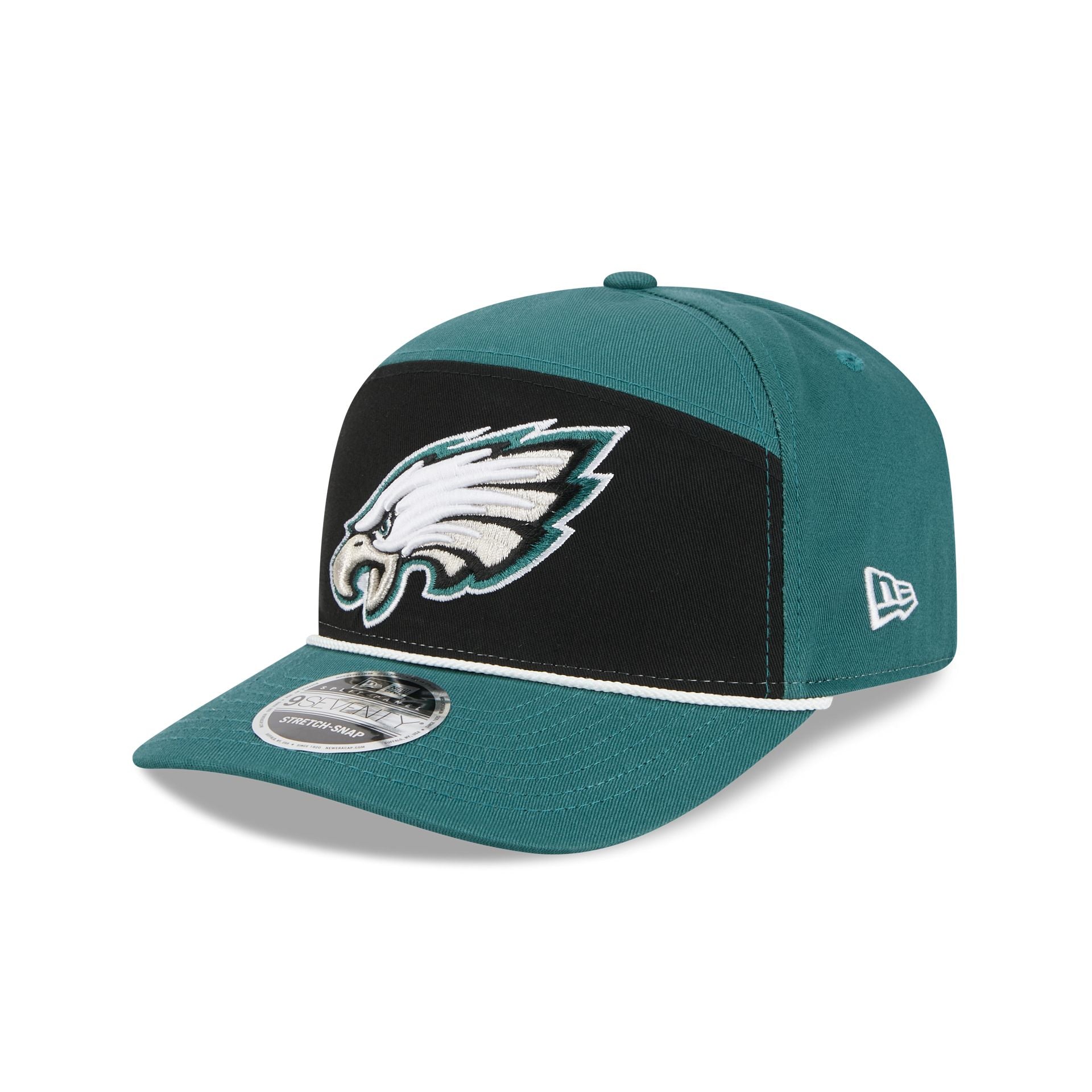 Threadbare Philadelphia Eagles Philadelphia Eagles Split Panel 9SEVENTY Stretch-Snap Hat – New Era Cap