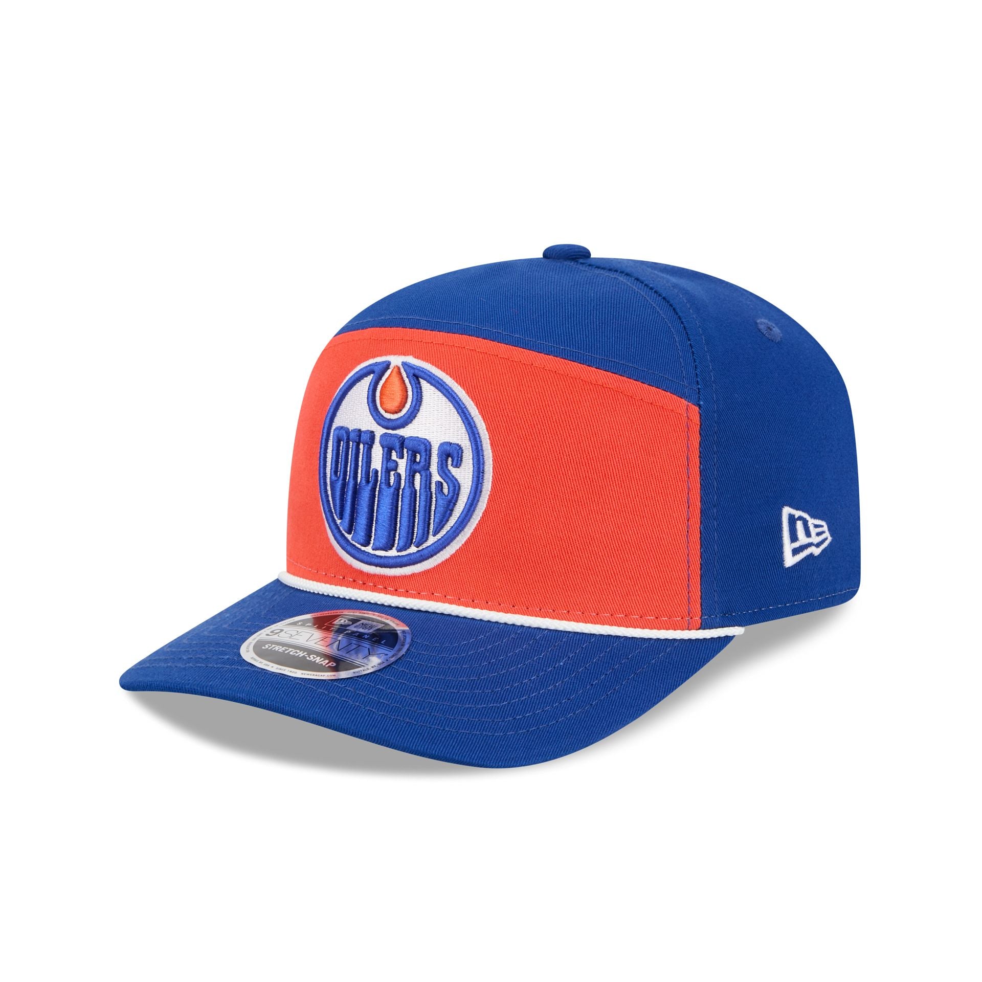 Edmonton Oilers Split Panel 9SEVENTY Stretch-Snap Hat