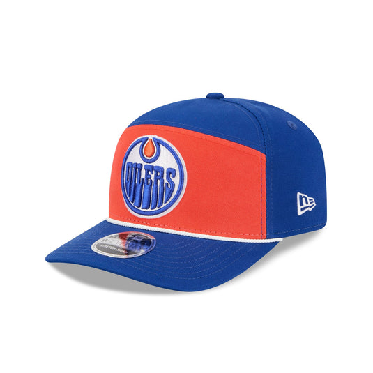 Edmonton Oilers Split Panel 9SEVENTY Stretch-Snap Hat - New Era Cap