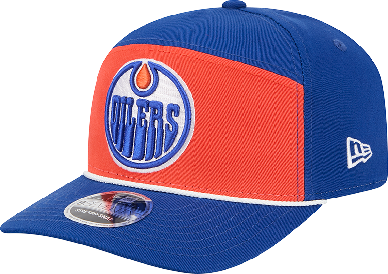 Edmonton Oilers Split Panel 9SEVENTY Stretch-Snap Hat