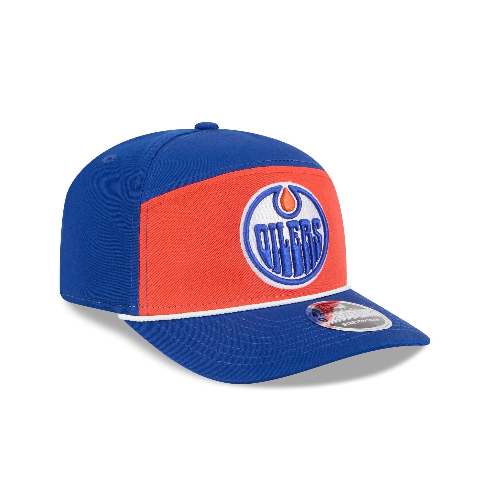 Edmonton Oilers Split Panel 9SEVENTY Stretch-Snap Hat
