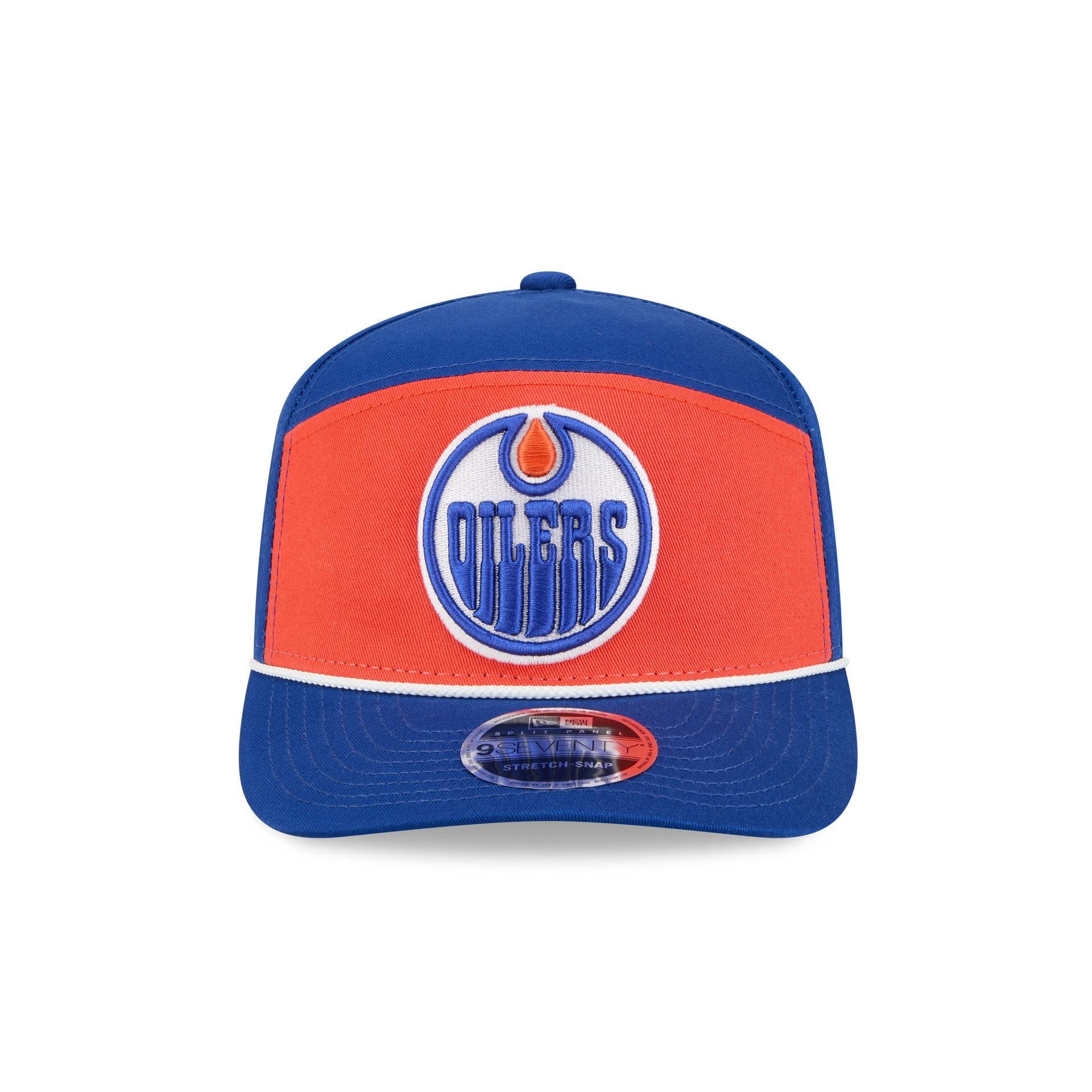 Edmonton Oilers Split Panel 9SEVENTY Stretch-Snap Hat