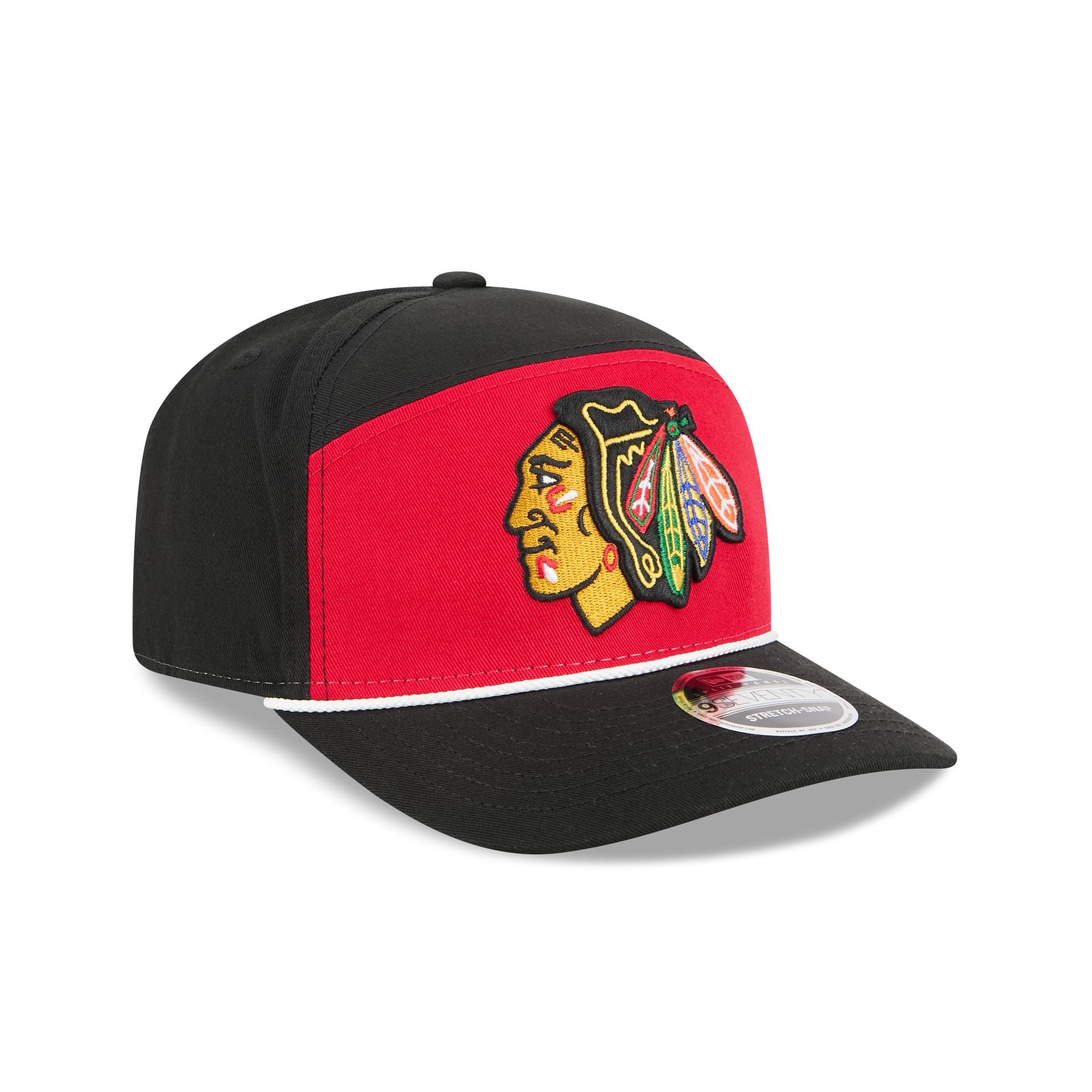 Chicago Blackhawks Split Panel 9SEVENTY Stretch-Snap Hat