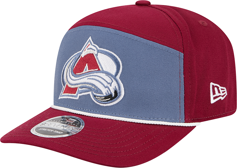 Colorado Avalanche Split Panel 9SEVENTY Stretch-Snap Hat