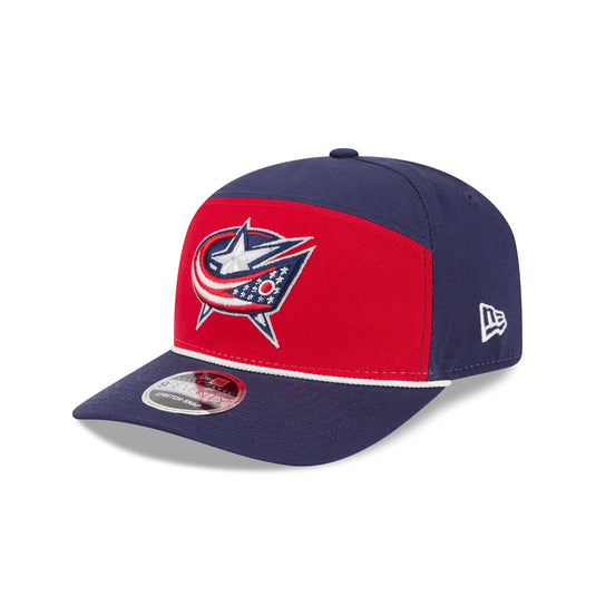 Columbus Blue Jackets Split Panel 9SEVENTY Stretch-Snap Hat - New Era Cap