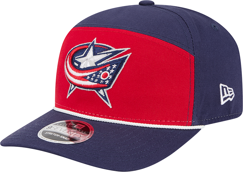 Columbus Blue Jackets Split Panel 9SEVENTY Stretch-Snap Hat