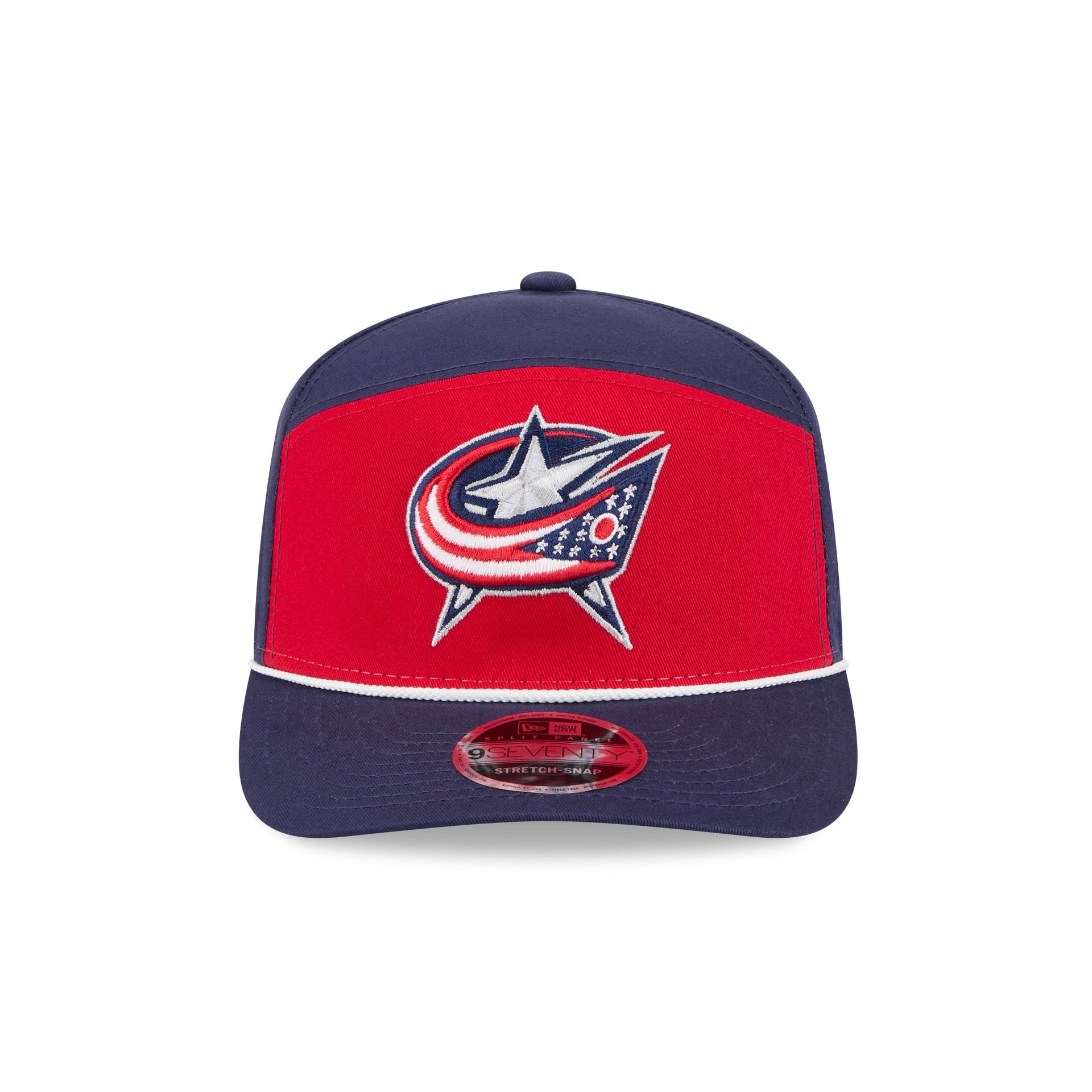 Columbus Blue Jackets Split Panel 9SEVENTY Stretch-Snap Hat