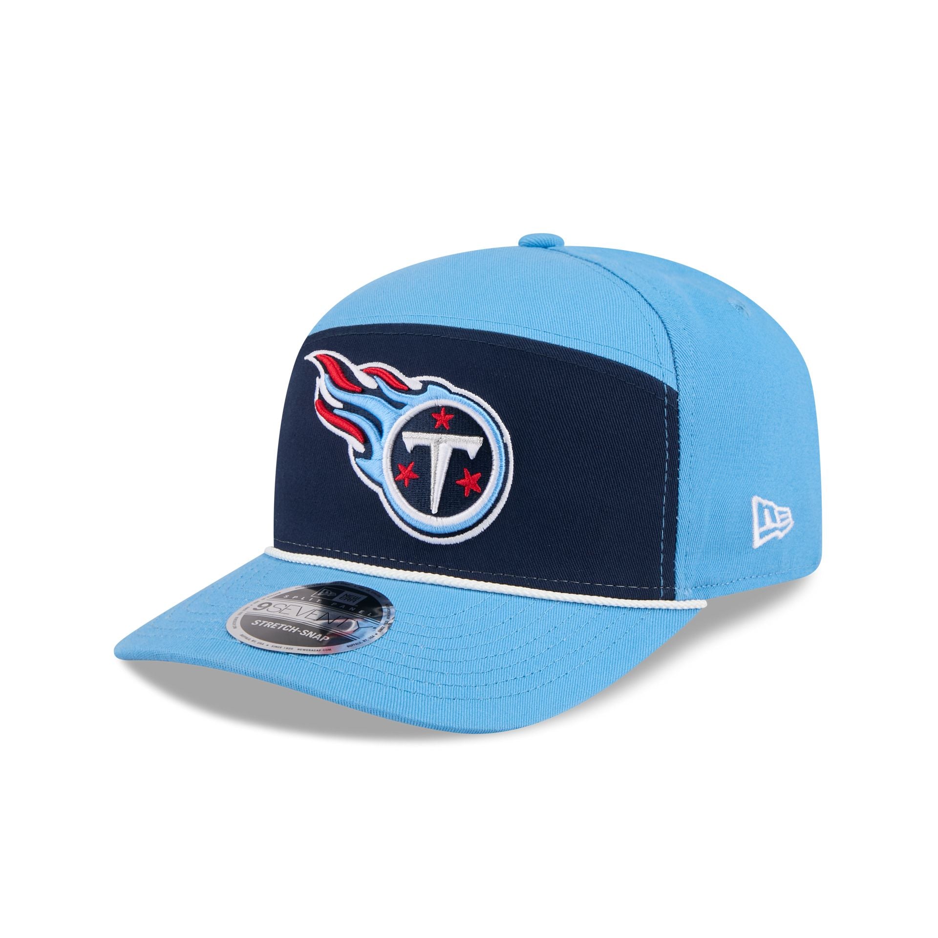 Tennessee Titans Split Panel 9SEVENTY Stretch-Snap Hat – New Era Cap