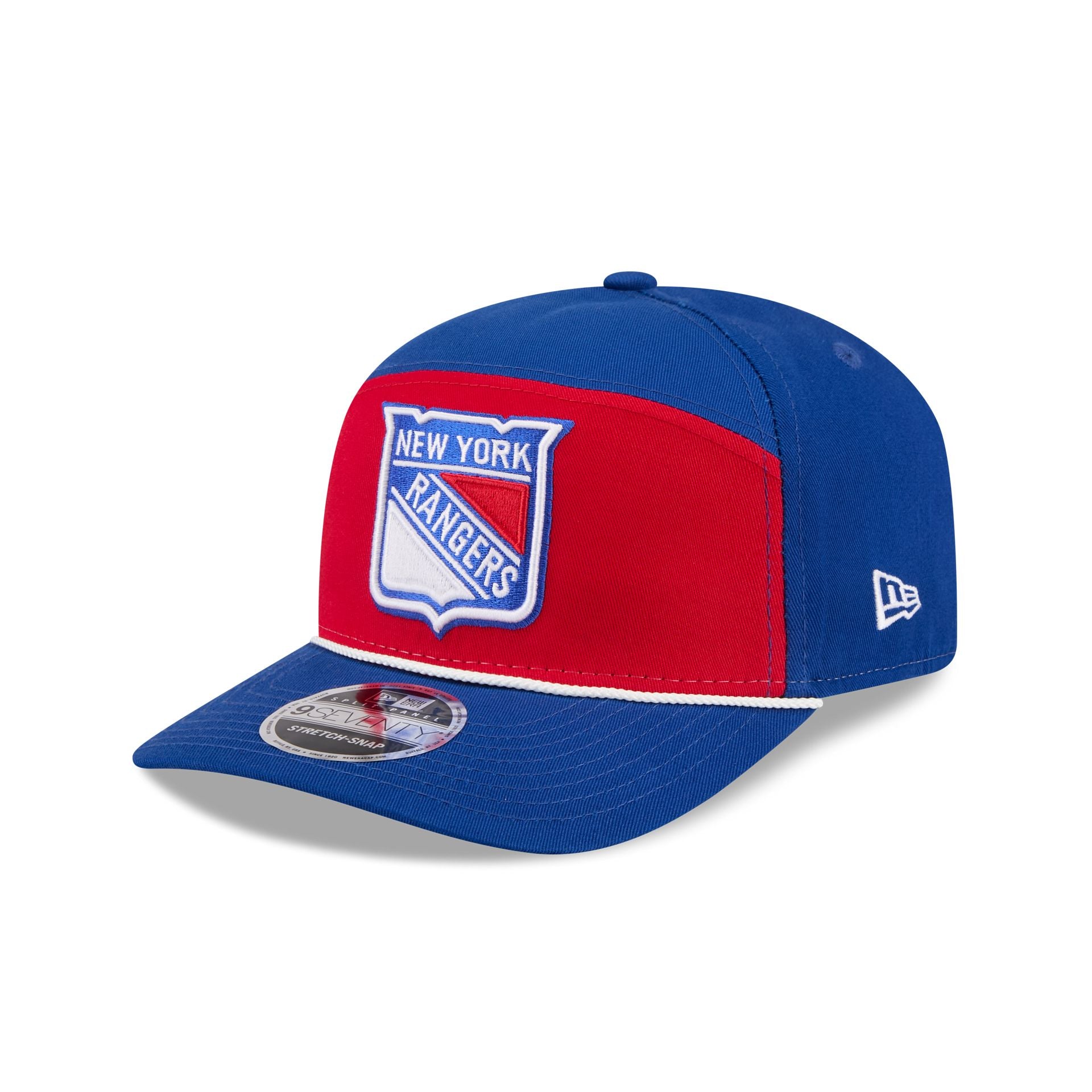 New York Rangers Split Panel 9SEVENTY Stretch-Snap Hat – New Era Cap
