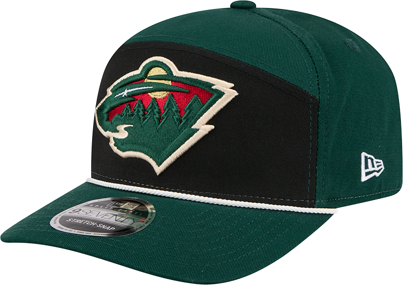 Minnesota Wild Split Panel 9SEVENTY Stretch-Snap Hat
