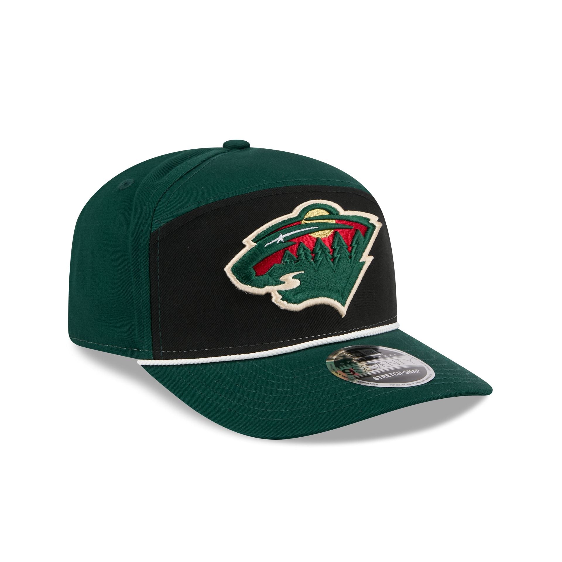 Minnesota Wild Split Panel 9SEVENTY Stretch-Snap Hat – New Era Cap