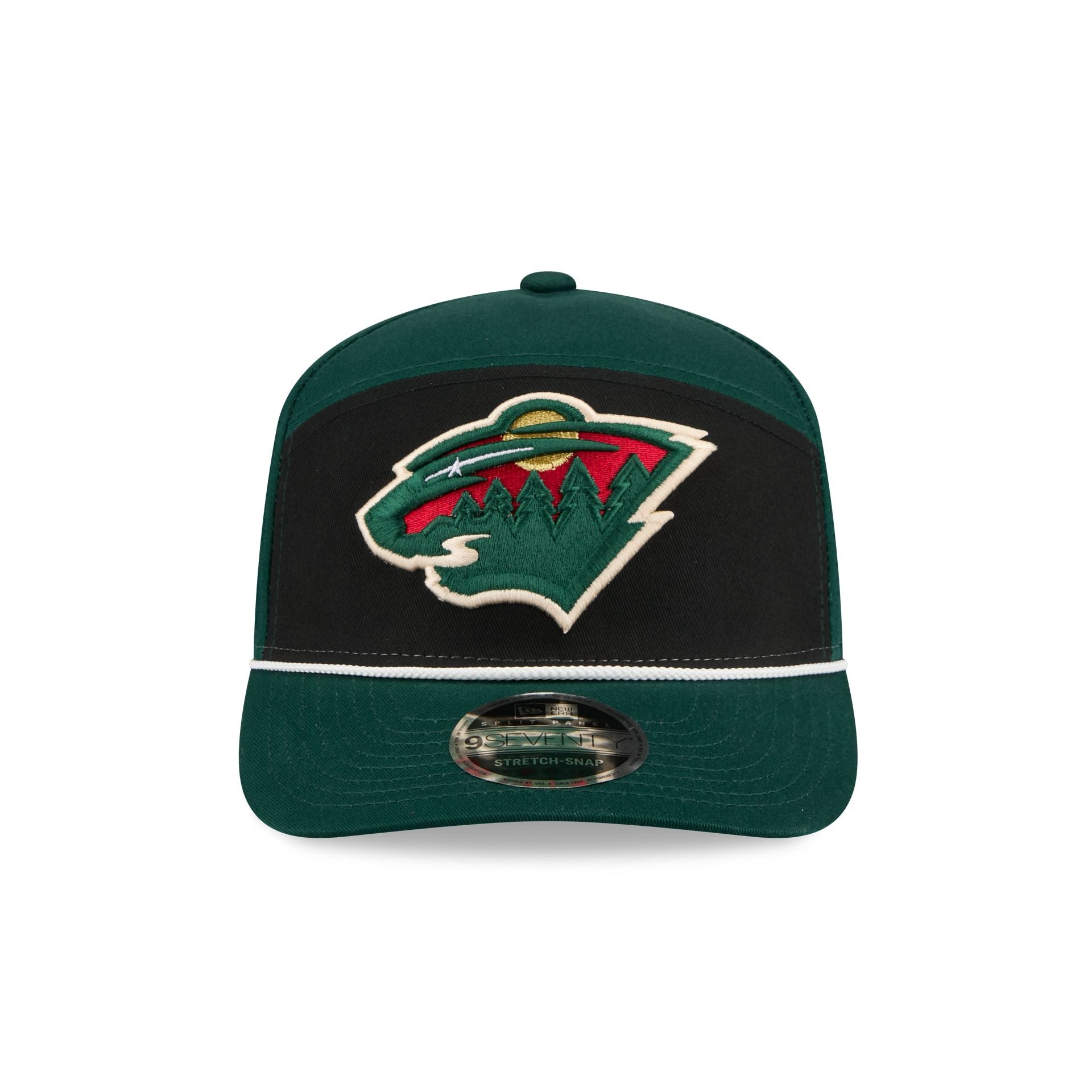 Minnesota Wild Split Panel 9SEVENTY Stretch-Snap Hat – New Era Cap