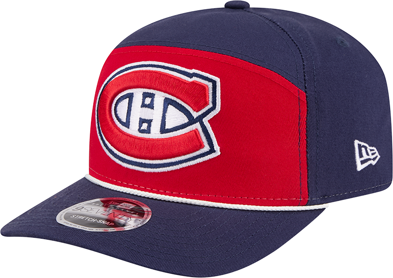 Montreal Canadiens Split Panel 9SEVENTY Stretch-Snap Hat