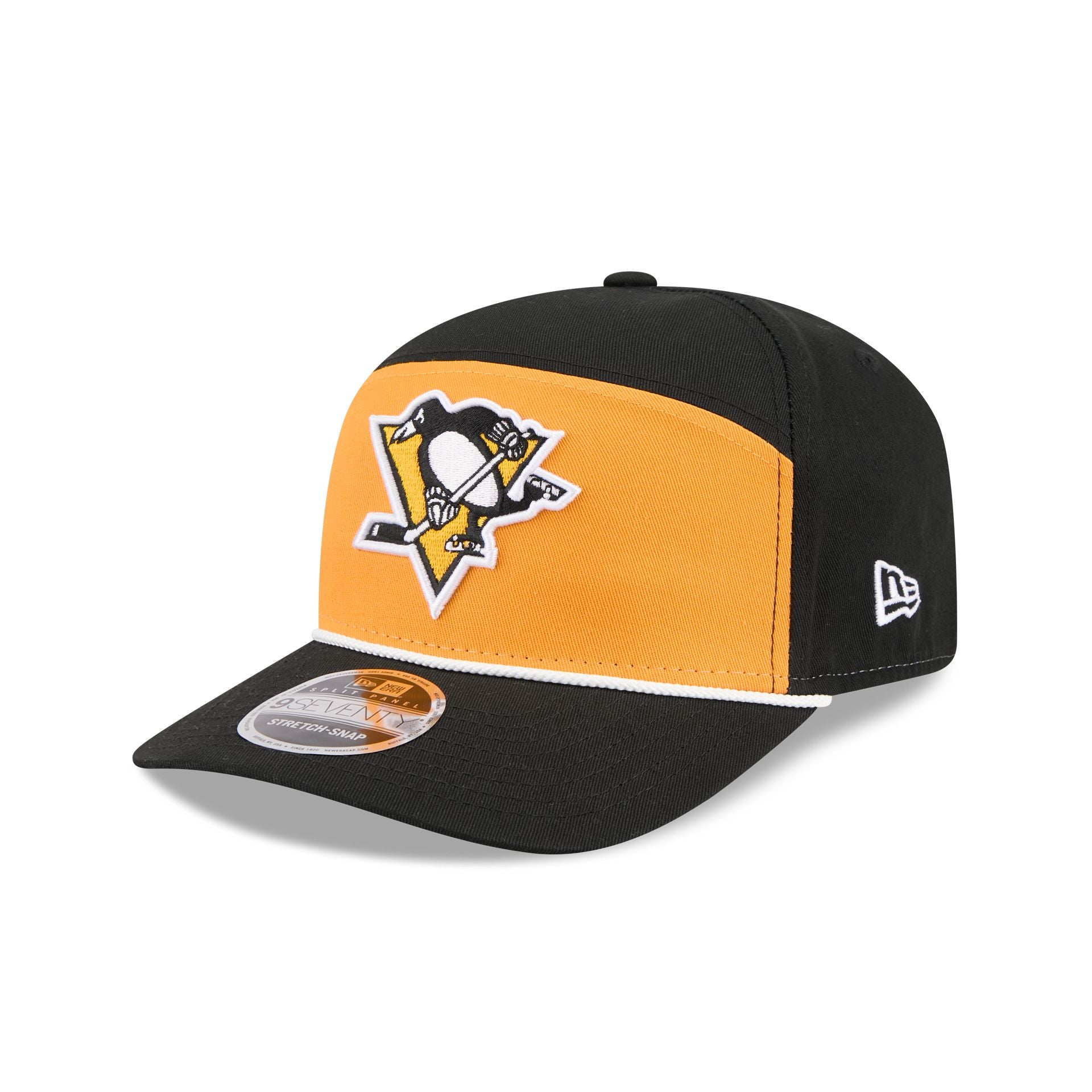 Pittsburgh Penguins Split Panel 9SEVENTY Stretch-Snap Hat