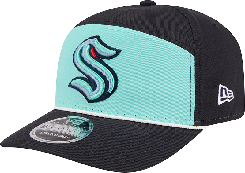 Seattle Kraken Split Panel 9SEVENTY Stretch-Snap Hat
