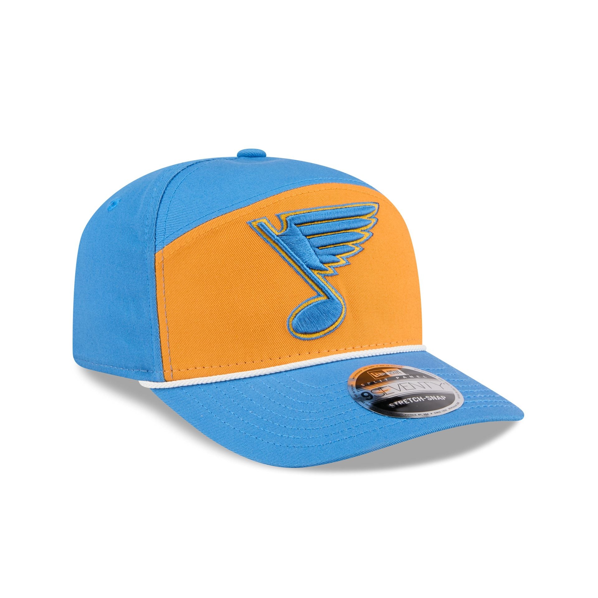 St. Louis Blues Split Panel 9SEVENTY Stretch-Snap Hat