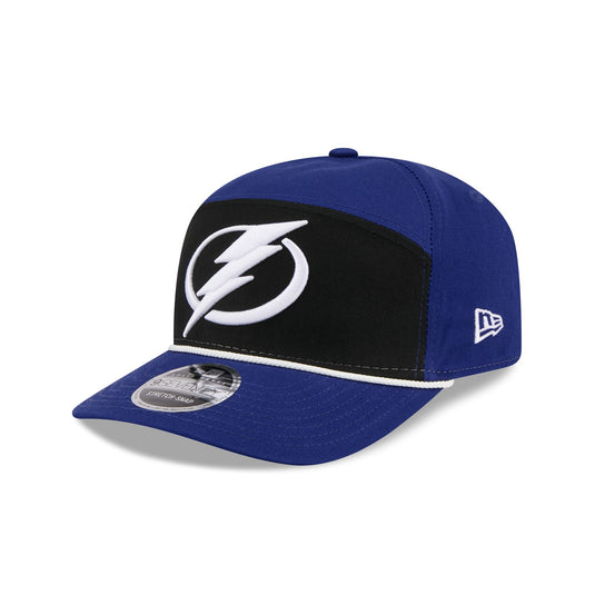 Tampa Bay Lightning Split Panel 9SEVENTY Stretch-Snap Hat - New Era Cap
