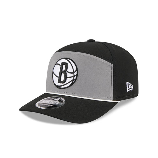Brooklyn Nets Split Panel 9SEVENTY Stretch-Snap Hat - New Era Cap
