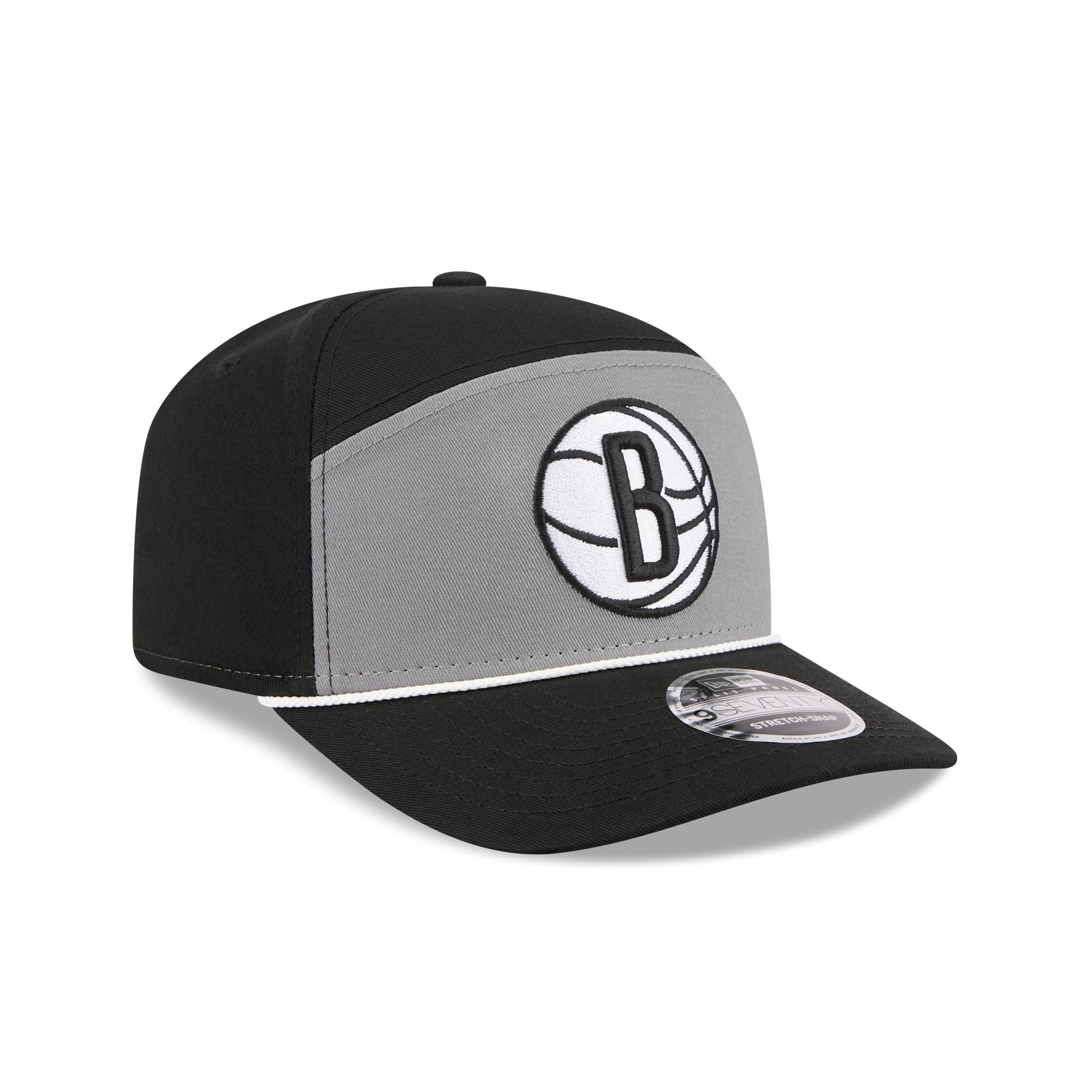 Brooklyn Nets Split Panel 9SEVENTY Stretch-Snap Hat