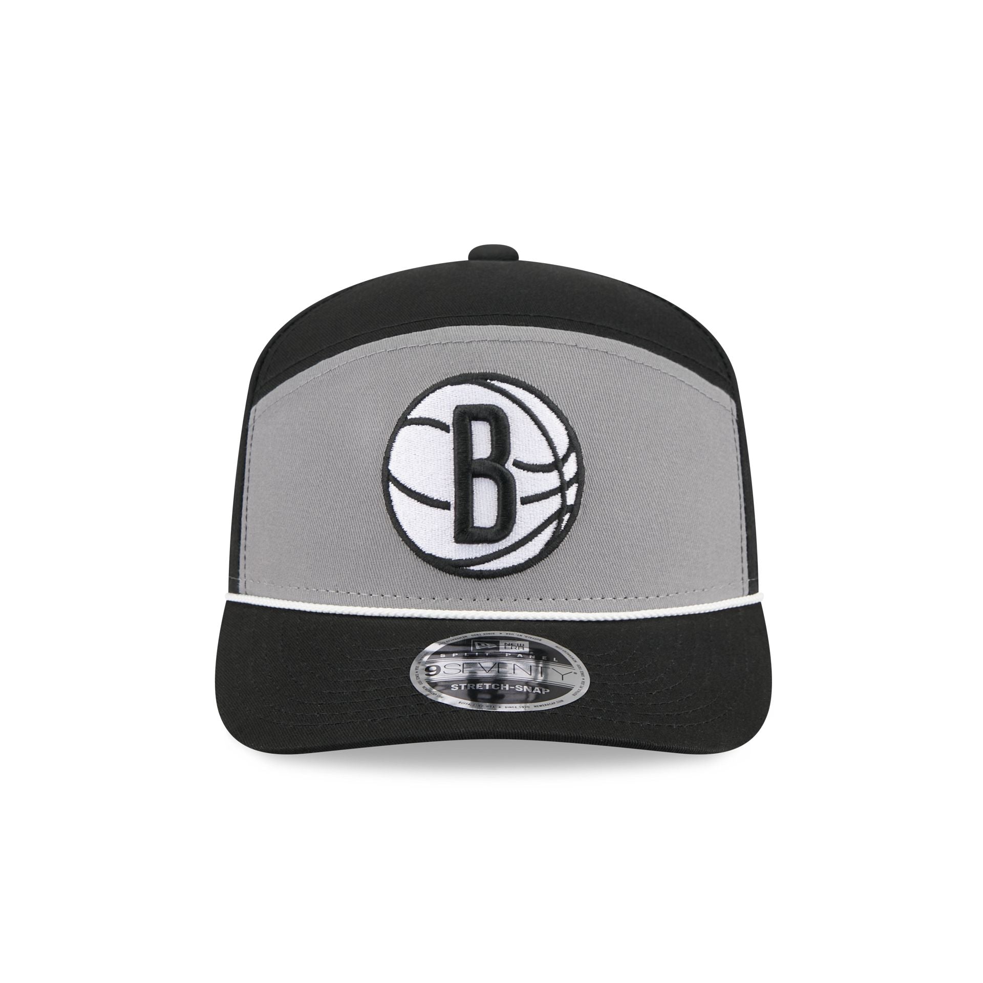 Brooklyn Nets Split Panel 9SEVENTY Stretch-Snap Hat