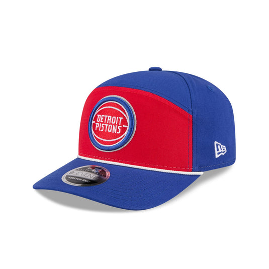 Detroit Pistons Split Panel 9SEVENTY Stretch-Snap Hat - New Era Cap