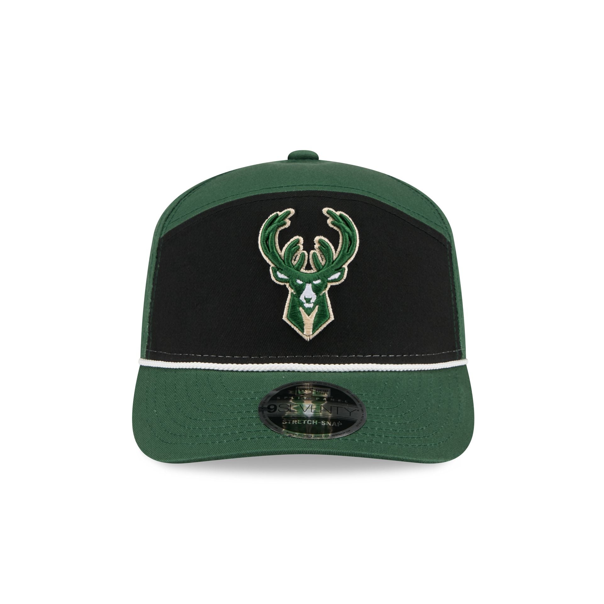 Milwaukee Bucks Split Panel 9SEVENTY Stretch-Snap Hat