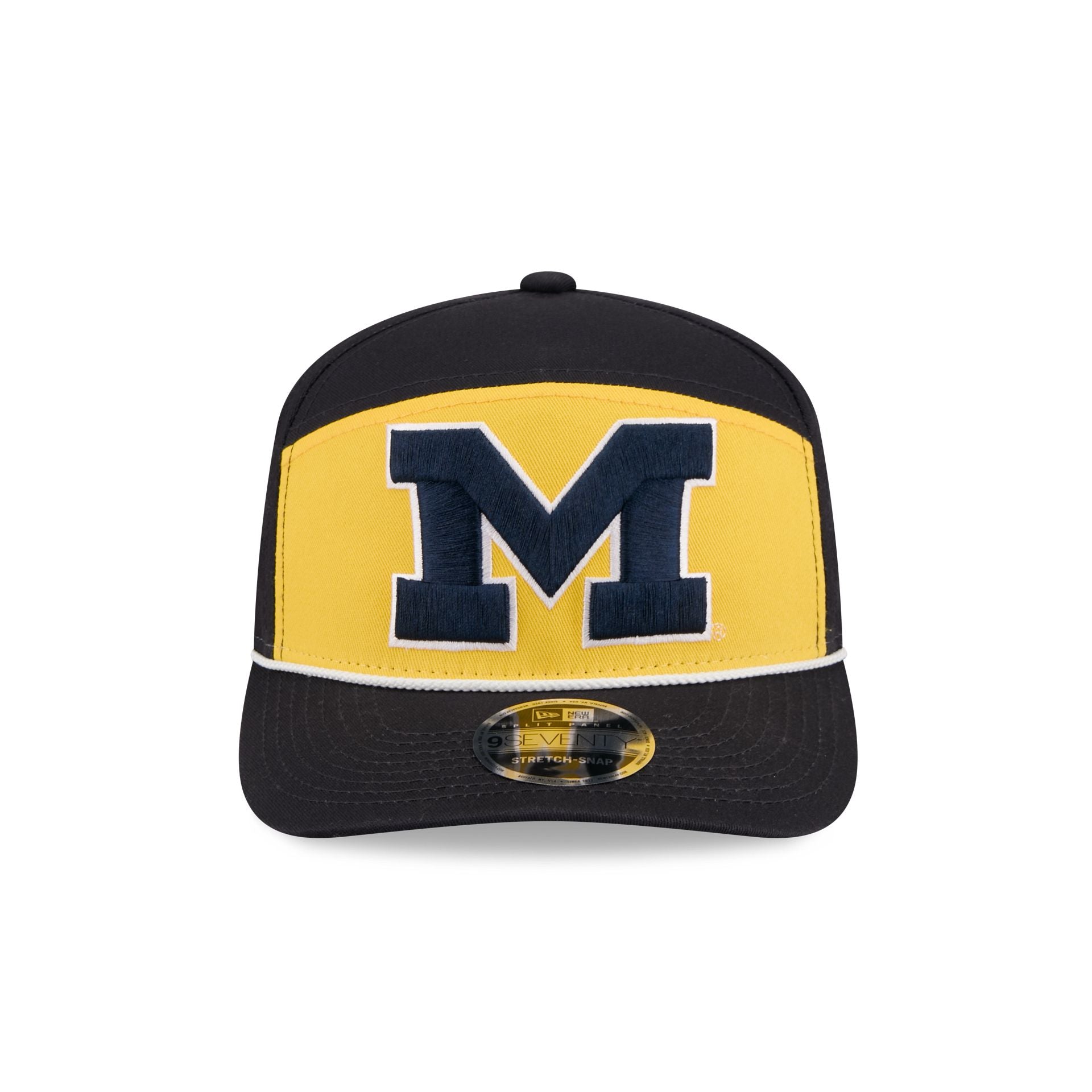 Michigan Wolverines Split Panel 9SEVENTY Stretch-Snap Hat